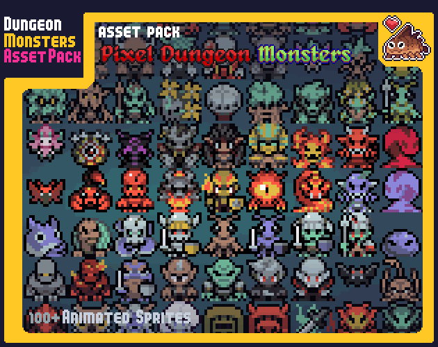 Dungeon Monsters 16x16